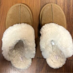 Auden Cream Shearling Slipper Mules